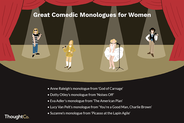 5 kurze komödiantische Monologe für Frauen