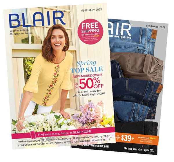 So anfordern Sie einen kostenlosen Blair -Katalog