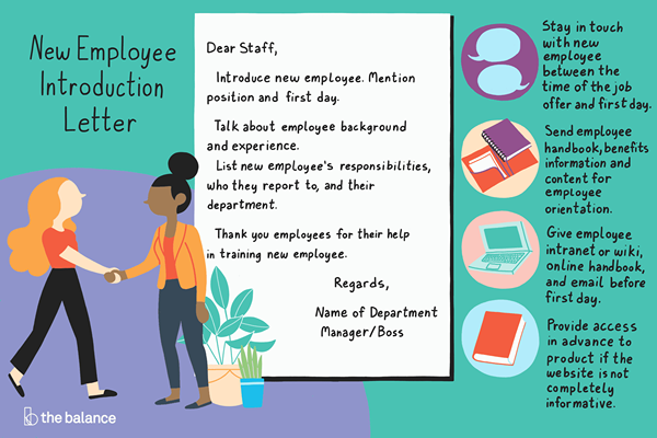 New Employee Introduction Lettre