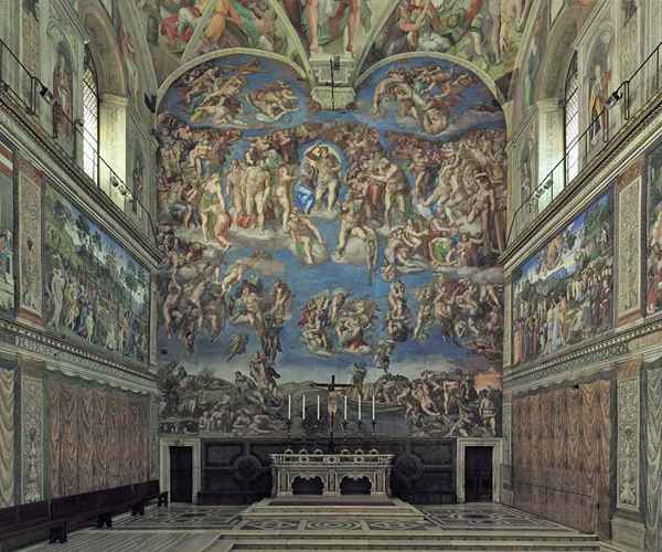 Dettagli architettonici della Cappella Sistina