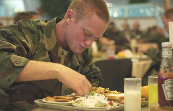 Guia de subsídio de comida do exército e salão de chow