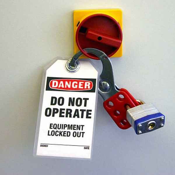 Blocco/tagout dell'attrezzatura elettrica - Procedura del loto