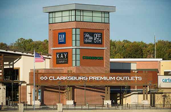 Plassering av premium outlet sentre over hele USA