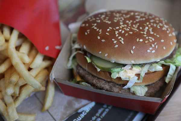 Elementos del menú de contenido grasa de McDonald's más alto