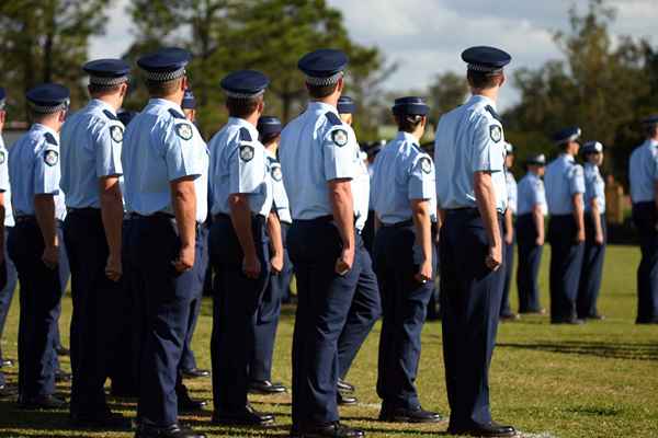 El primer día en la academia de policía