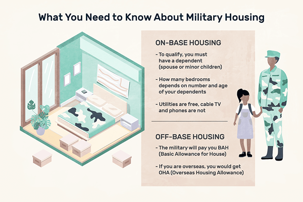 Logement militaire américain, caserne et allocation de logement