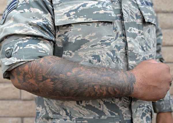 Politique de l'Air Force sur les tatouages, l'art corporel et les piercings corporels