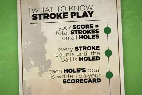 So funktioniert das Stroke -Spiel im Golf