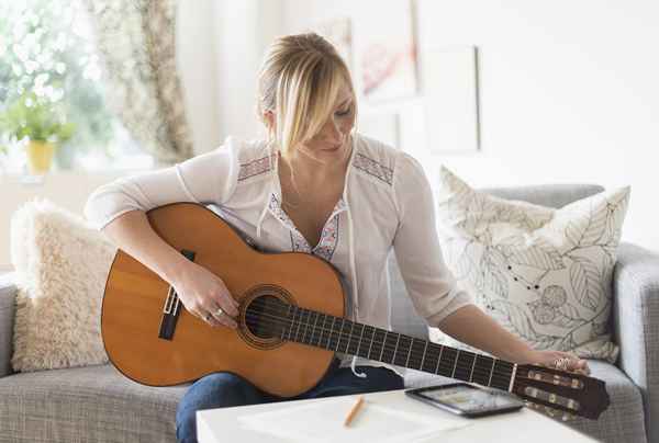 Aprender acordes abiertos y rasguear para la guitarra