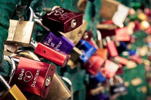 Dictons de mariage pour une cérémonie d'unité Love Lock