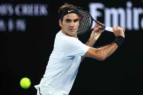 Fotestudie av Roger Federer's backhand