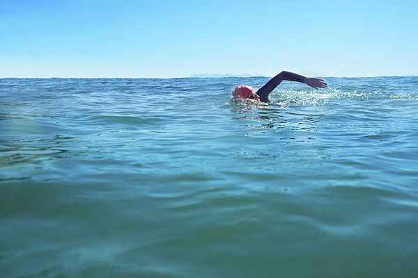 Svømmetrening for en halvt ironmann avstand triatlon svømming