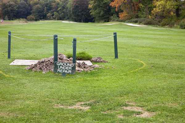 Cosa è macinato in riparazione su un campo da golf?