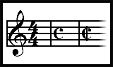 ¿Por qué se escribe 4/4 de tiempo con un símbolo en forma de C??