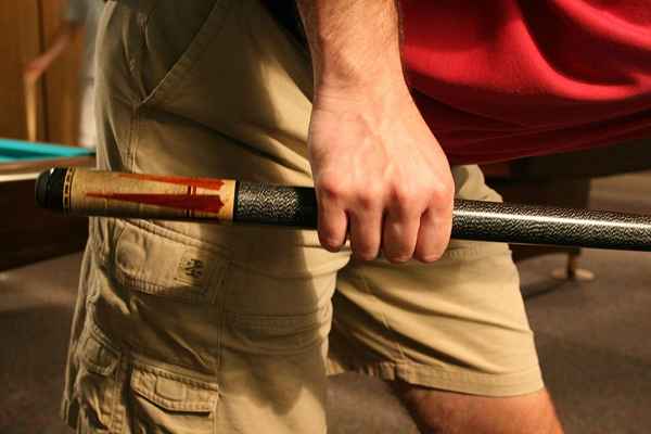 Ein richtiger Cue Stick Grip