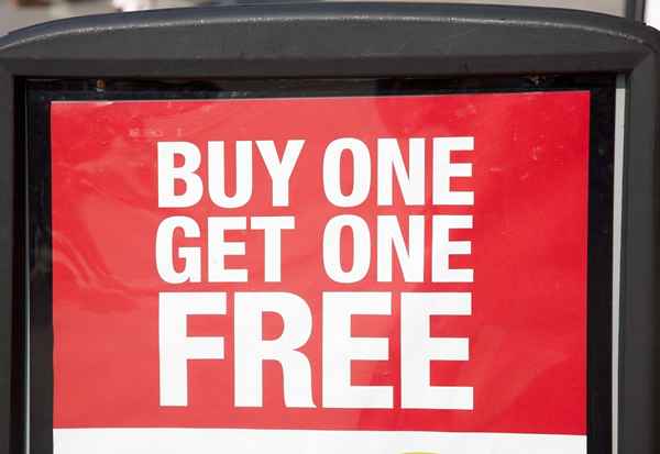 Compre uno Get One One Free (BOGO) Eventos de ventas