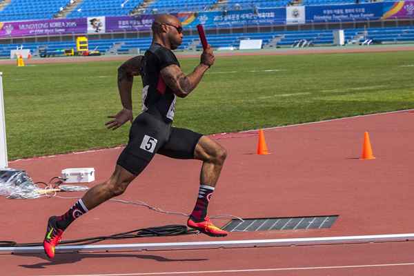 Exercícios para 4 x 100 equipes de revezamento