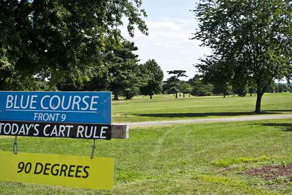 Explicando a regra de 90 graus em campos de golfe