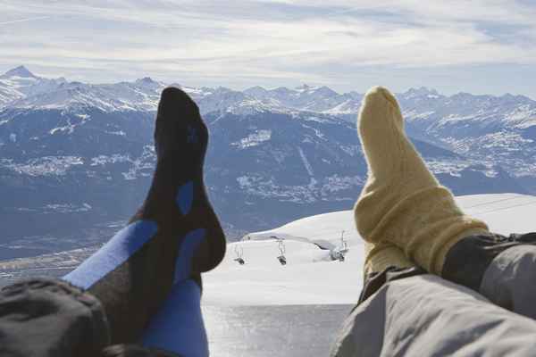 Come mantenere i piedi caldi mentre sciare