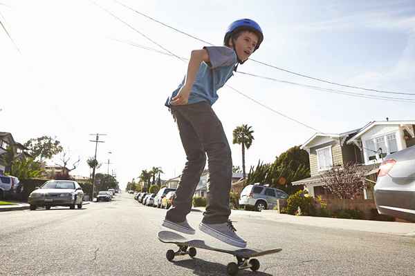 Come manuale su uno skateboard