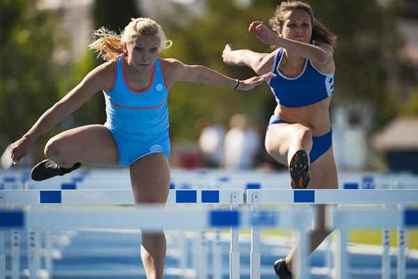 Lernen von Leichtathletik -Hürden für Anfänger