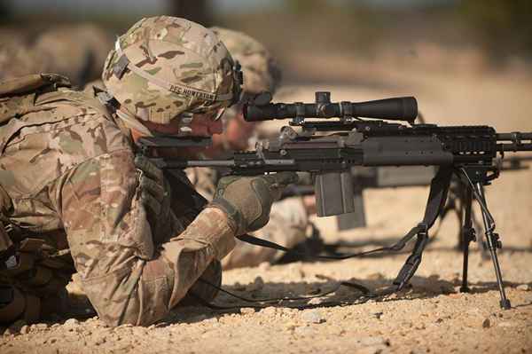 Armas militares usadas no treinamento básico de combate