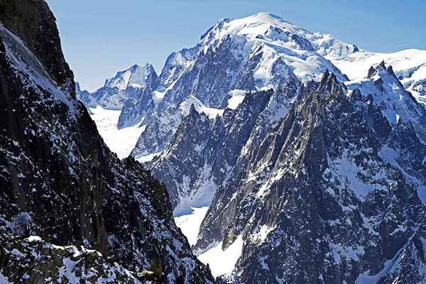 Mont Blanc é a montanha mais alta da Europa Ocidental