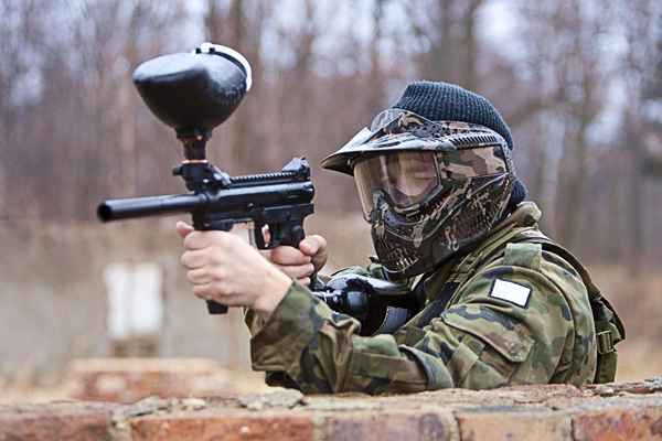 Física de um barril de pistola de paintball