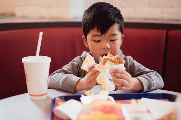 Échantillon de menu de restaurants adaptés aux enfants