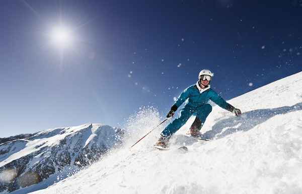 En blåfugldag er perfekt for ski, dårlig for fiske