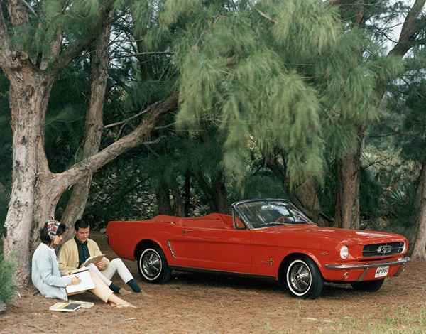 Et galleri med Ford Mustangs gjennom årene