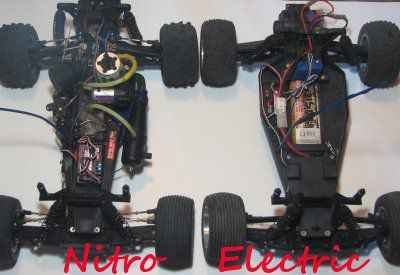 Elektrisch vs. Nitro RC -Fahrzeuge