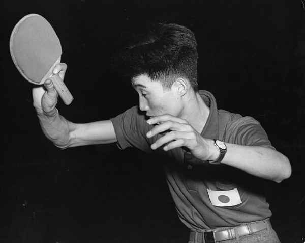 Japaner / koreanischer Penhold-Griff im Tischtennis / Ping-Pong