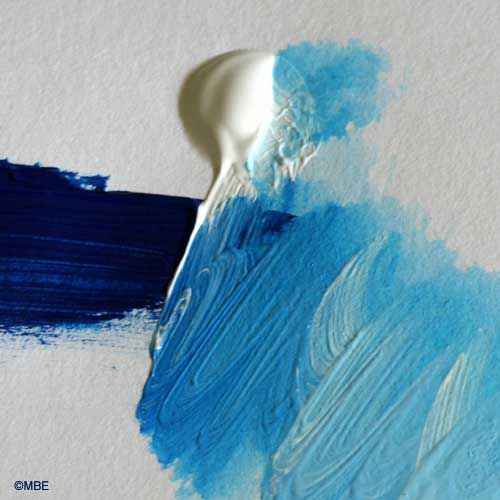 Peindre les pigments phthalo bleu (PB 15)