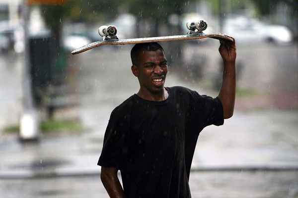 Si vous skateboard sous la pluie?