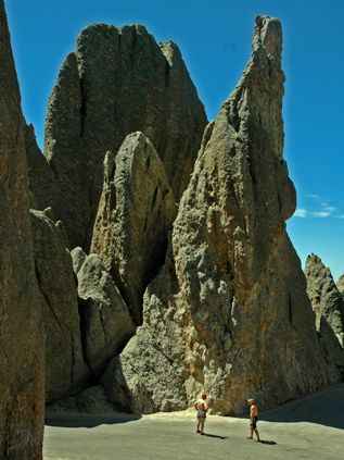 Die Nadeln klettern Klettern in South Dakota